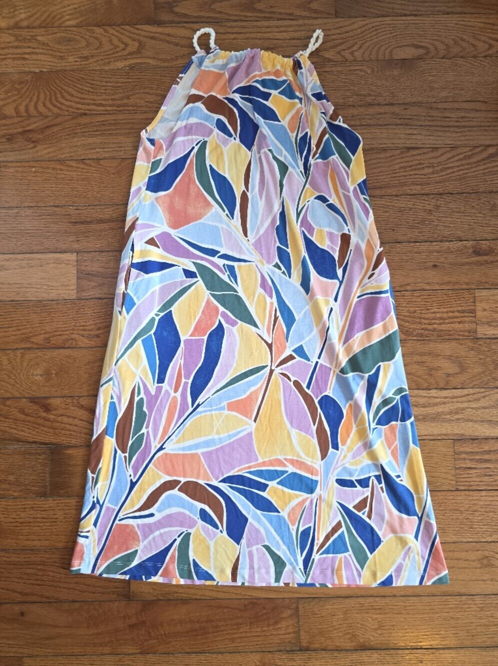 Multicolor Striped Halter Top Dress - Picture 2 of 6